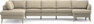County - 4-sits soffa med divan vänster och schäslong höger - Beige