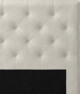 Delux Pikerad Låg - Sänggavel, 90-210 cm - Beige