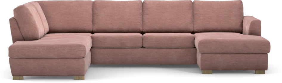 Friday - 3-sits soffa med divan vänster och schäslong höger - Rosa