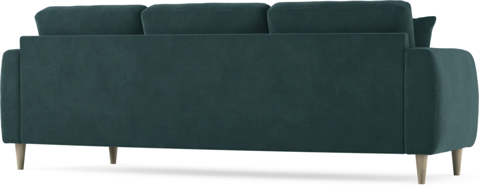 Eden - 3-sits soffa svängd - Blå