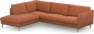 Madison - 3-sits soffa med divan vänster - Orange