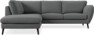 Madison Lux - 2-sits soffa med divan vänster - Grå