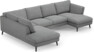Madison Lux - 2-sits soffa med divan vänster och schäslong höger - Grå