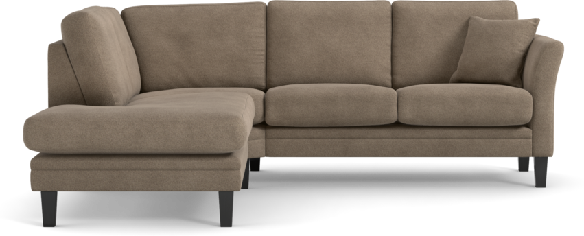 Eden - 2-sits soffa med divan - Brun