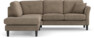 Eden - 2-sits soffa med divan - Brun