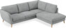Madison - 2-sits soffa med divan höger - Vit