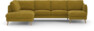 Madison Lux - 2-sits soffa med divan vänster och schäslong höger - Gul