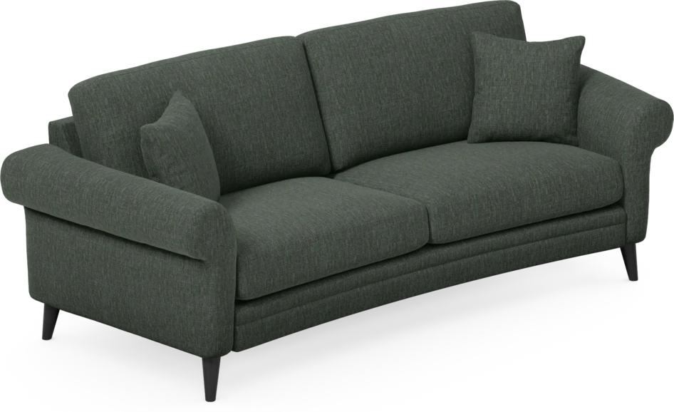 Eden - 2,5-sits soffa svängd - Grön