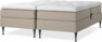 Delux Sense - Ställbar säng, dubbelsäng med bäddmadrass - Beige