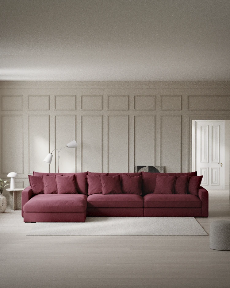 Rossi - 4-sits soffa med schäslong XL vänster - inspiration