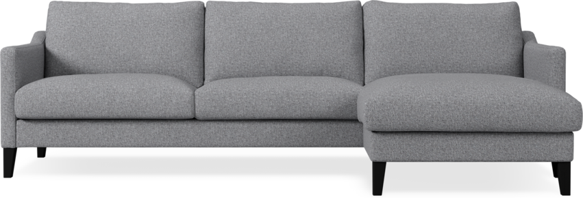 Winston - 3-sits soffa med schäslong, vändbar - Grå