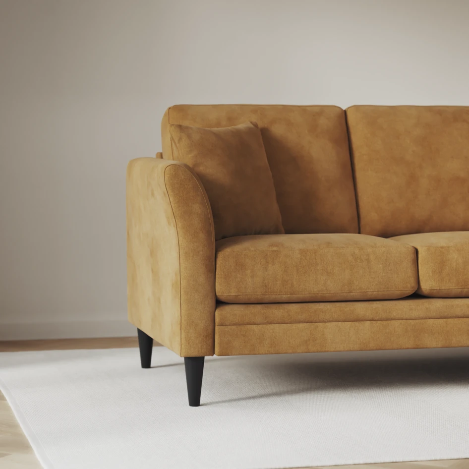 Eden - 2,5-sits soffa - Gul
