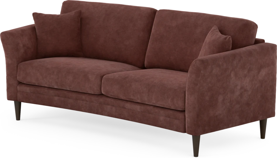 Eden - 2,5-sits soffa svängd - Röd