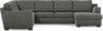 Friday - Hörnsoffa, 2+3-sits med schäslong höger - Grå