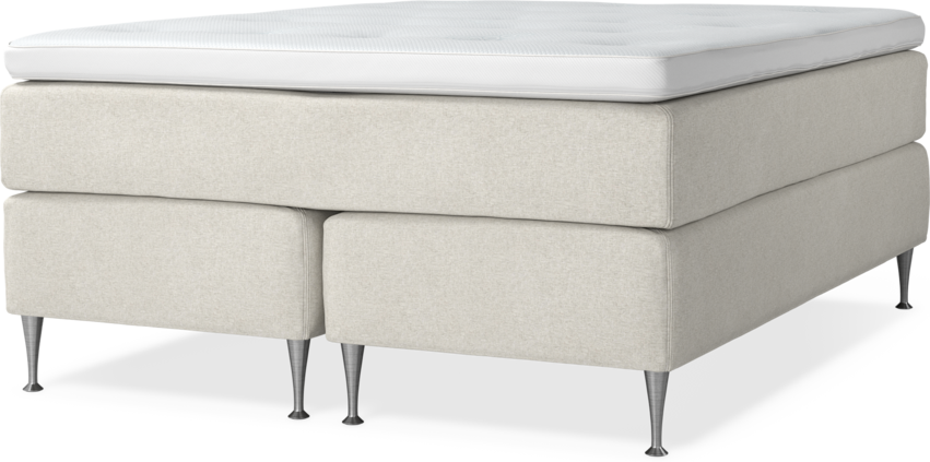 Delux Exclusive - Kontinentalsäng, dubbelsäng med bäddmadrass - Beige