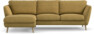 Madison Lux - 2-sits soffa med schäslong vänster - Gul