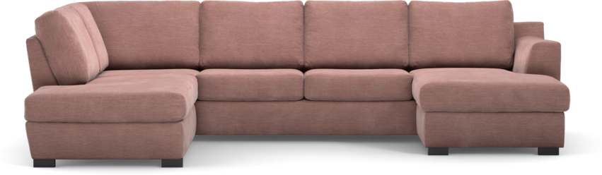 Friday - 3-sits soffa med divan vänster och schäslong höger - Rosa