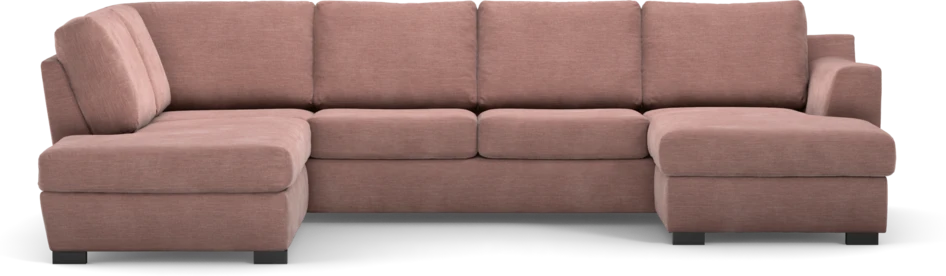 Friday - 3-sits soffa med divan vänster och schäslong höger - Rosa