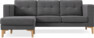 Rio - 3-sits soffa med schäslong vänster - Grå