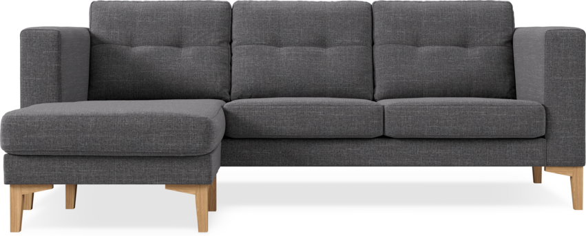 Rio - 3-sits soffa med schäslong vänster - Grå