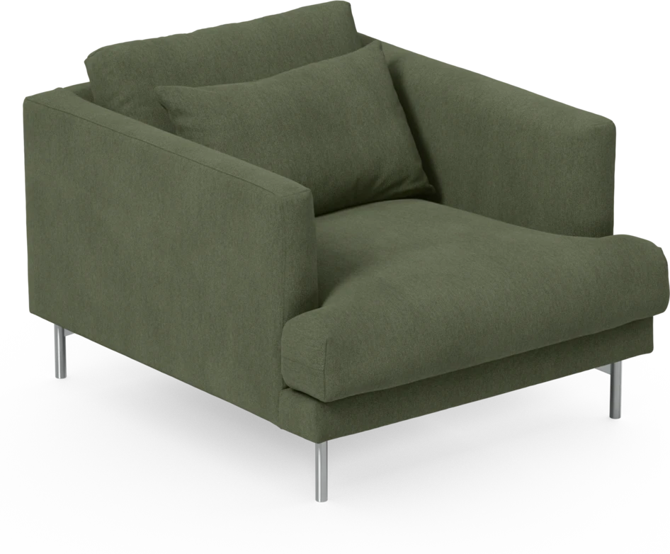 Harper - Fåtölj, 75 cm - Grön