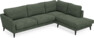 Bridge - 3-sits soffa med divan höger - Grön