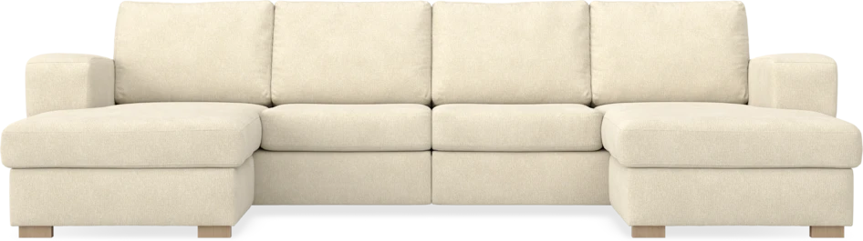 Friday - 2-sits soffa med två schäslonger - Beige