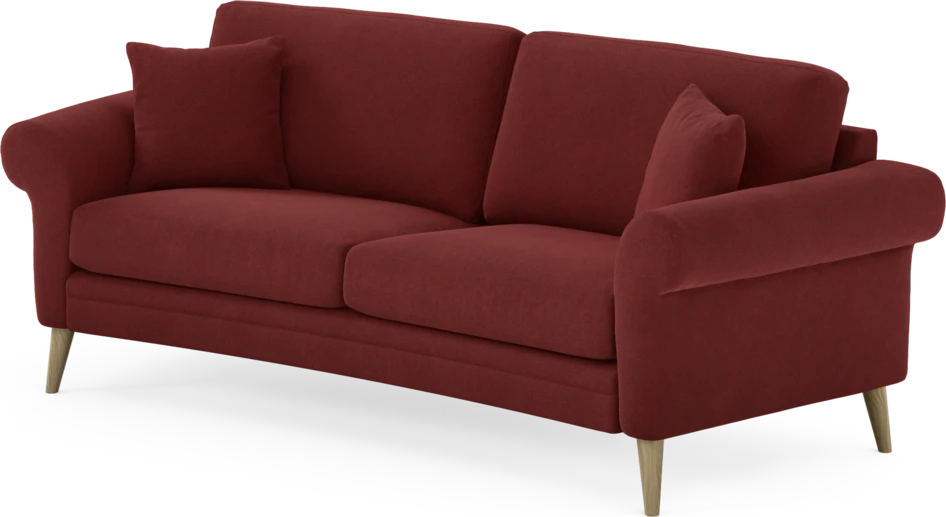 Eden - 2,5-sits soffa svängd - Röd