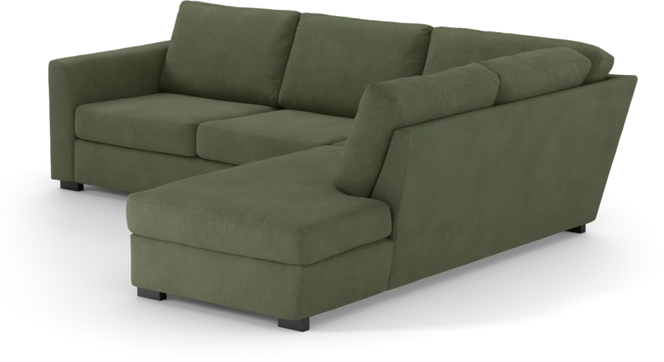 Friday - 2,5-sits soffa med divan höger - Grön