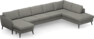 County - 4-sits soffa med schäslong vänster och divan höger - Grå