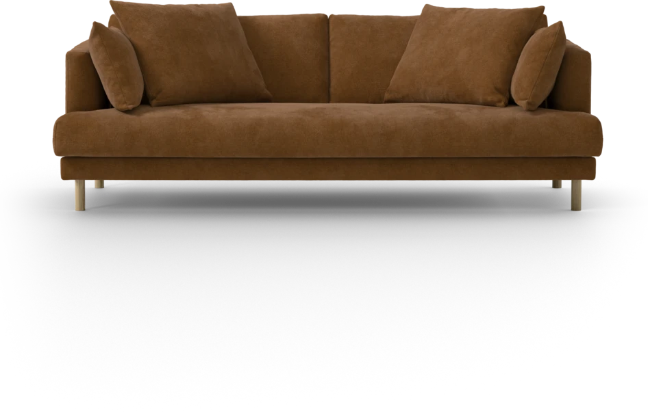 Harper - 3-sits soffa, hel dyna - Orange