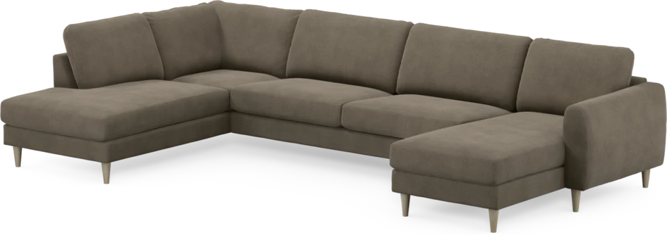 Bridge - 3-sits soffa med divan vänster och schäslong höger - Beige