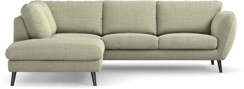 Madison Lux - 2-sits soffa med divan vänster - Grön