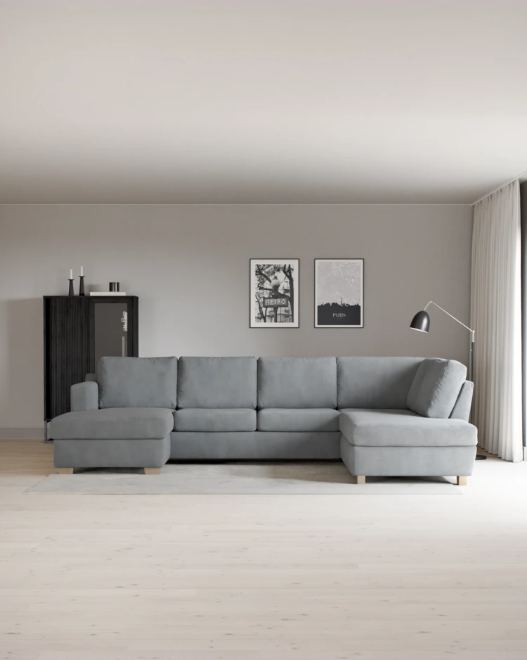 Friday - 3-sits soffa med schäslong vänster och divan höger - inspiration