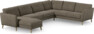 Bridge - Hörnsoffa, 3+2-sits med schäslong vänster - Beige