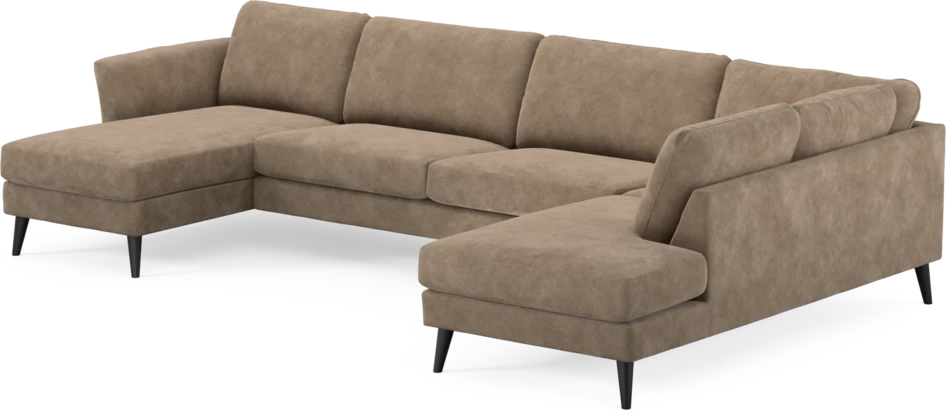 Bridge - 3-sits soffa med schäslong vänster och divan höger - Beige