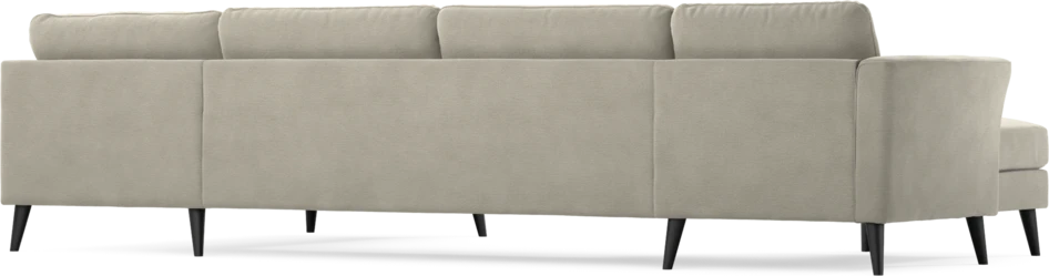 Bridge - 3-sits soffa med schäslong vänster och divan höger - Brun