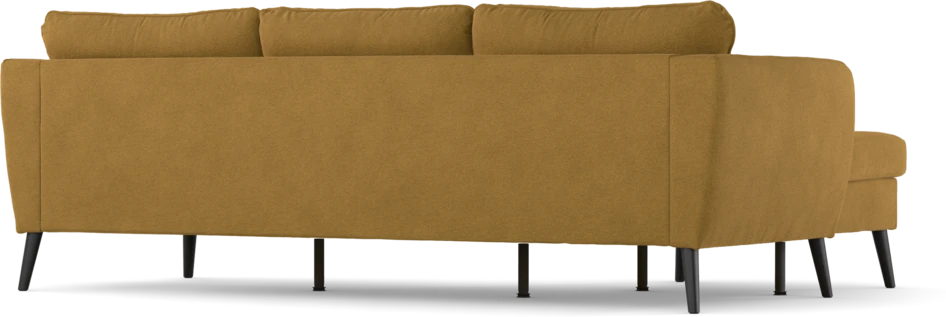 County - 3-sits soffa med flyttbar schäslong - Gul