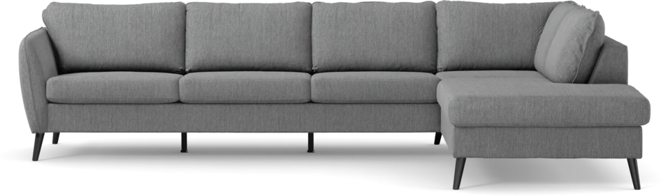 County - 3-sits soffa med divan höger - Grå