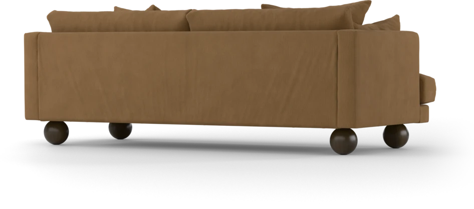 Harper - 3-sits soffa, hel dyna - Gul