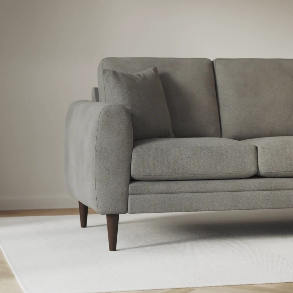 Eden - 3-sits soffa med divan vänster och schäslong höger - Grå