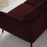 Madison Lux - 2-sits soffa med schäslong vänster - Röd