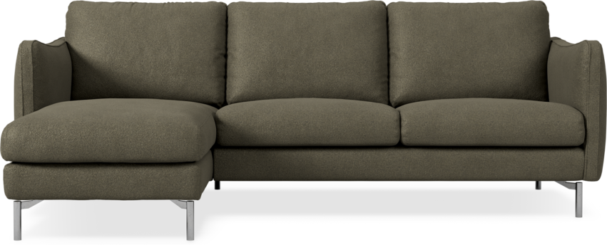 Madison Lux - 2-sits soffa med schäslong vänster - Brun