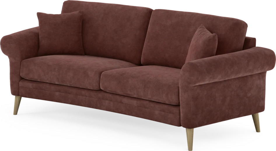 Eden - 2,5-sits soffa svängd - Röd