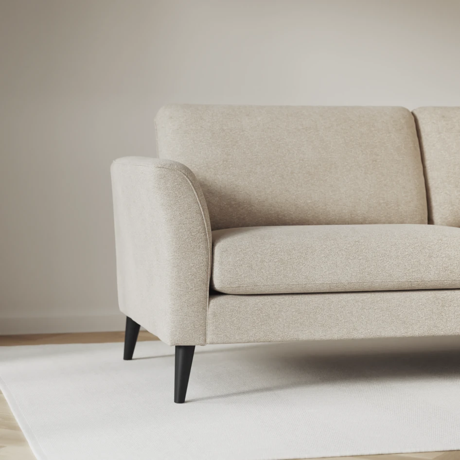 Bridge - 3-sits soffa svängd - Beige