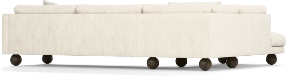 Harper - 3-sits soffa med divan vänster - Vit