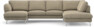 Madison Lux - 2-sits soffa med schäslong vänster och divan höger - Beige
