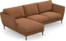 Madison Lux - 2-sits soffa med schäslong vänster - Orange
