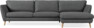 Madison Lux - 3-sits soffa med schäslong höger - Grå
