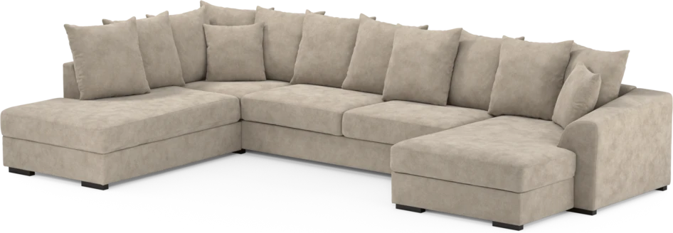 Town - 3-sits soffa med divan vänster och schäslong höger - Beige